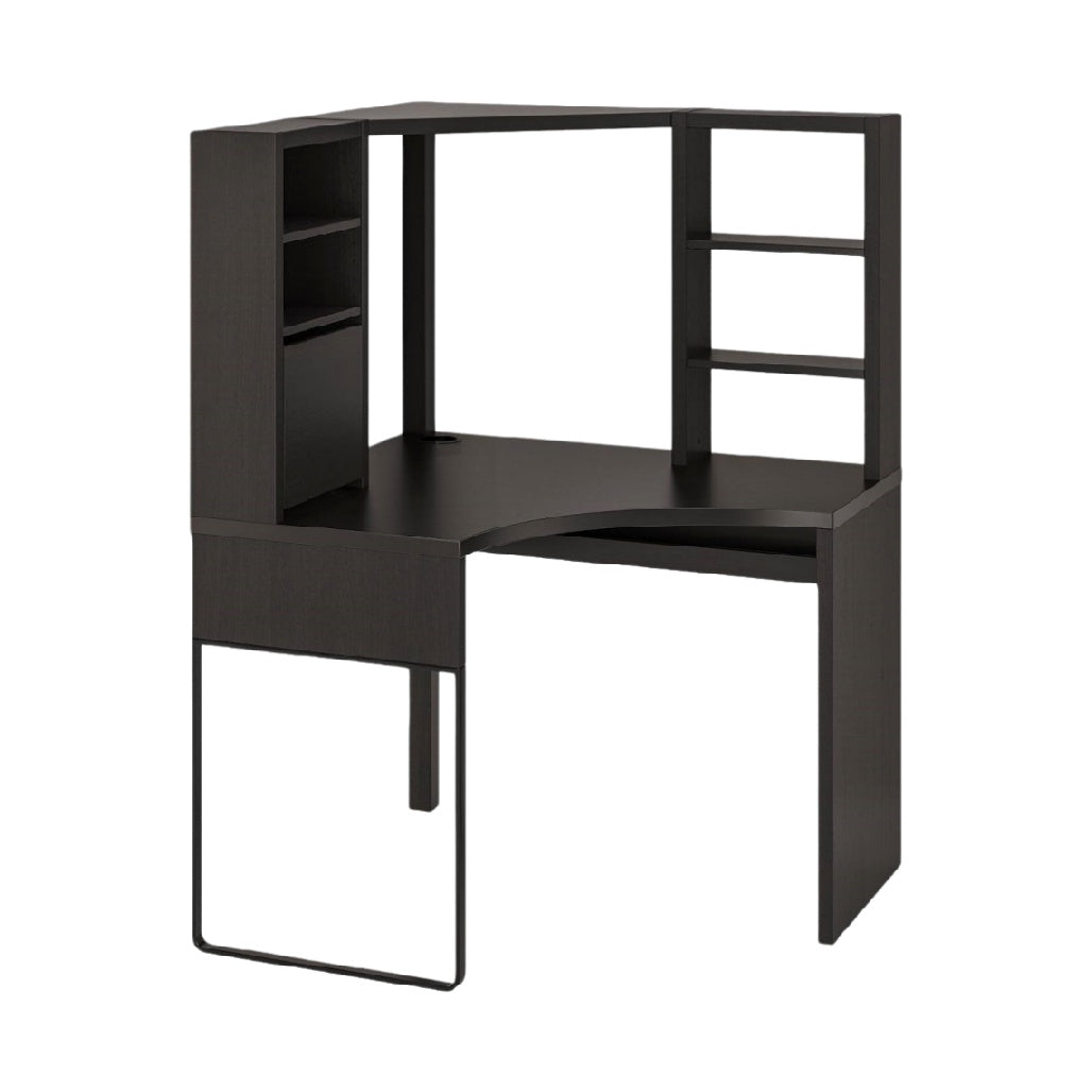 Bureau d'angle pour espace de travail en bois dérivé - 150 x 120 x 75