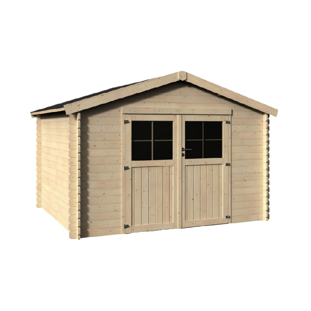 Abri de jardin en bois pour rangement extérieur - 300 x 250 x 220