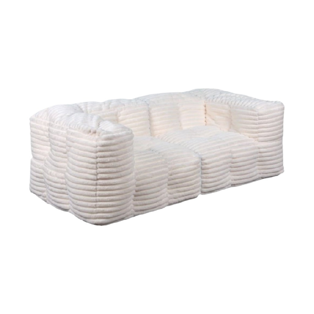 Canapé modulable en tissu synthétique pour salon - 200 x 100 x 75