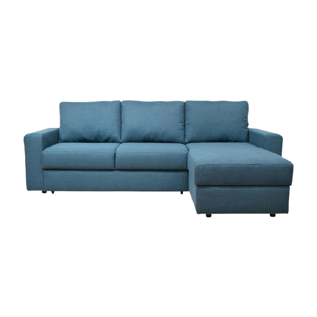 Canapé en tissu pour salon avec méridienne - 227 x 90 x 85